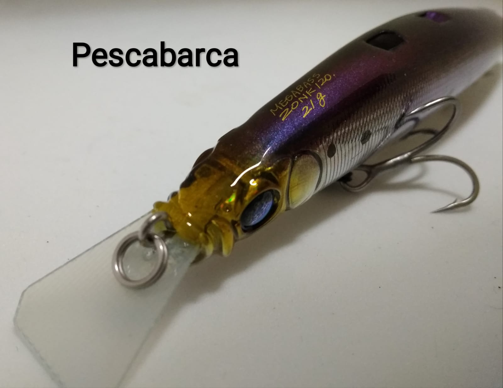 7739 Megabass Zonk 120 Sinking Lure PM Red Head 